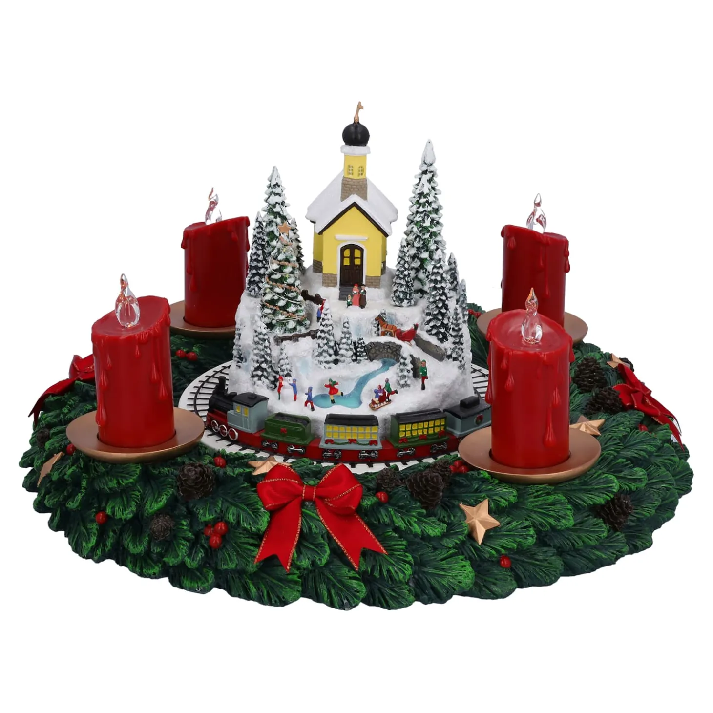 Adventskranz Winterdorf, Spieldose