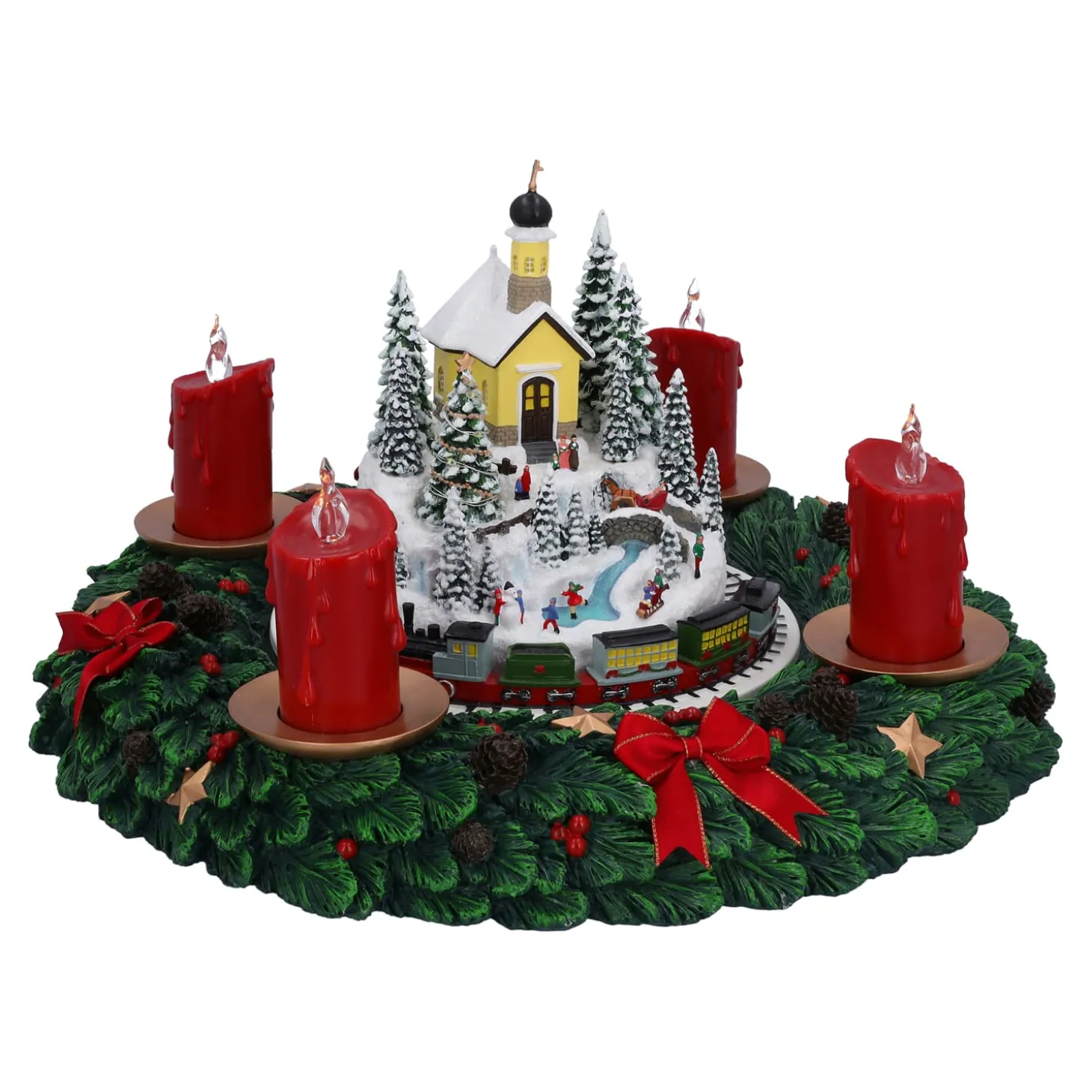 Adventskranz Winterdorf, Spieldose