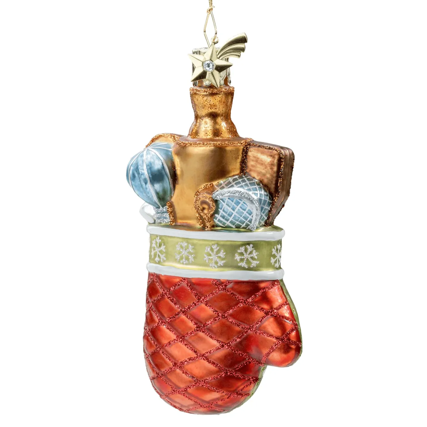 Backhandschuh mit Utensilien