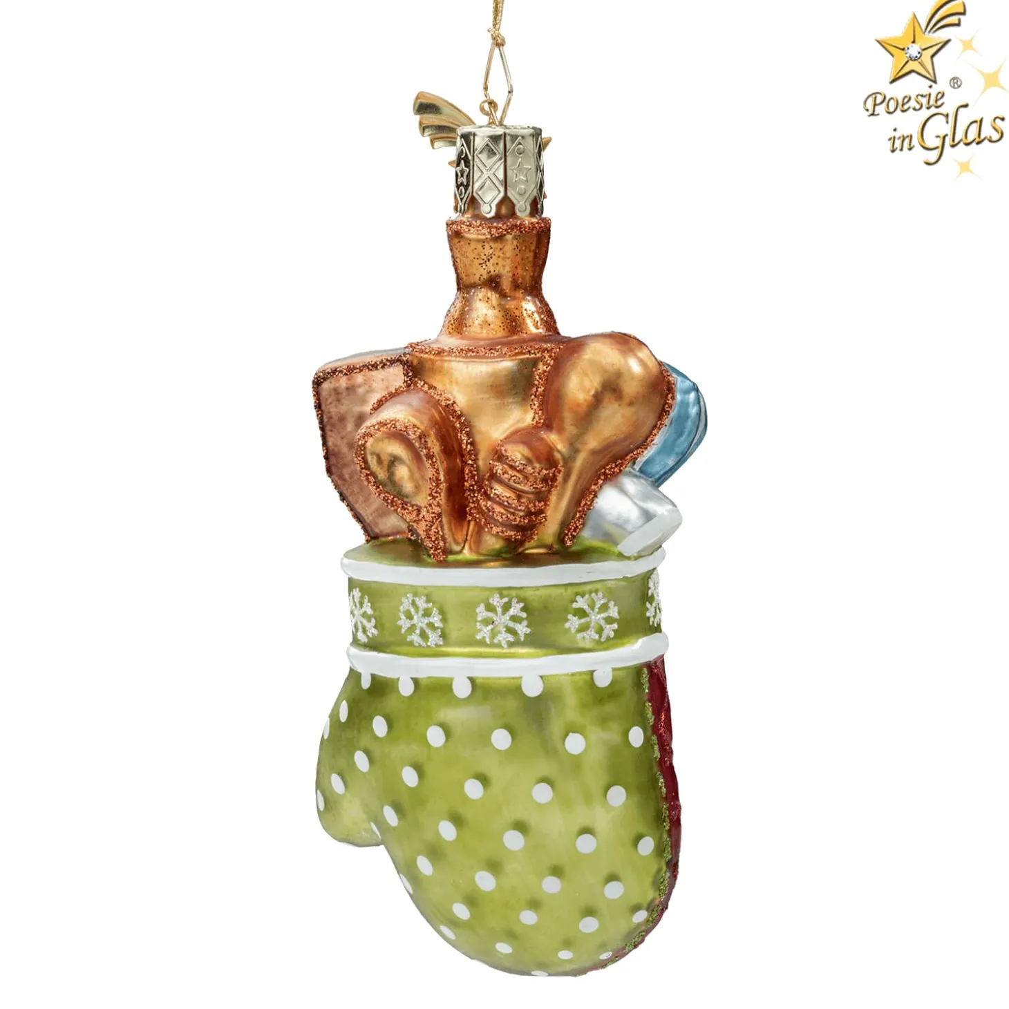 Backhandschuh mit Utensilien