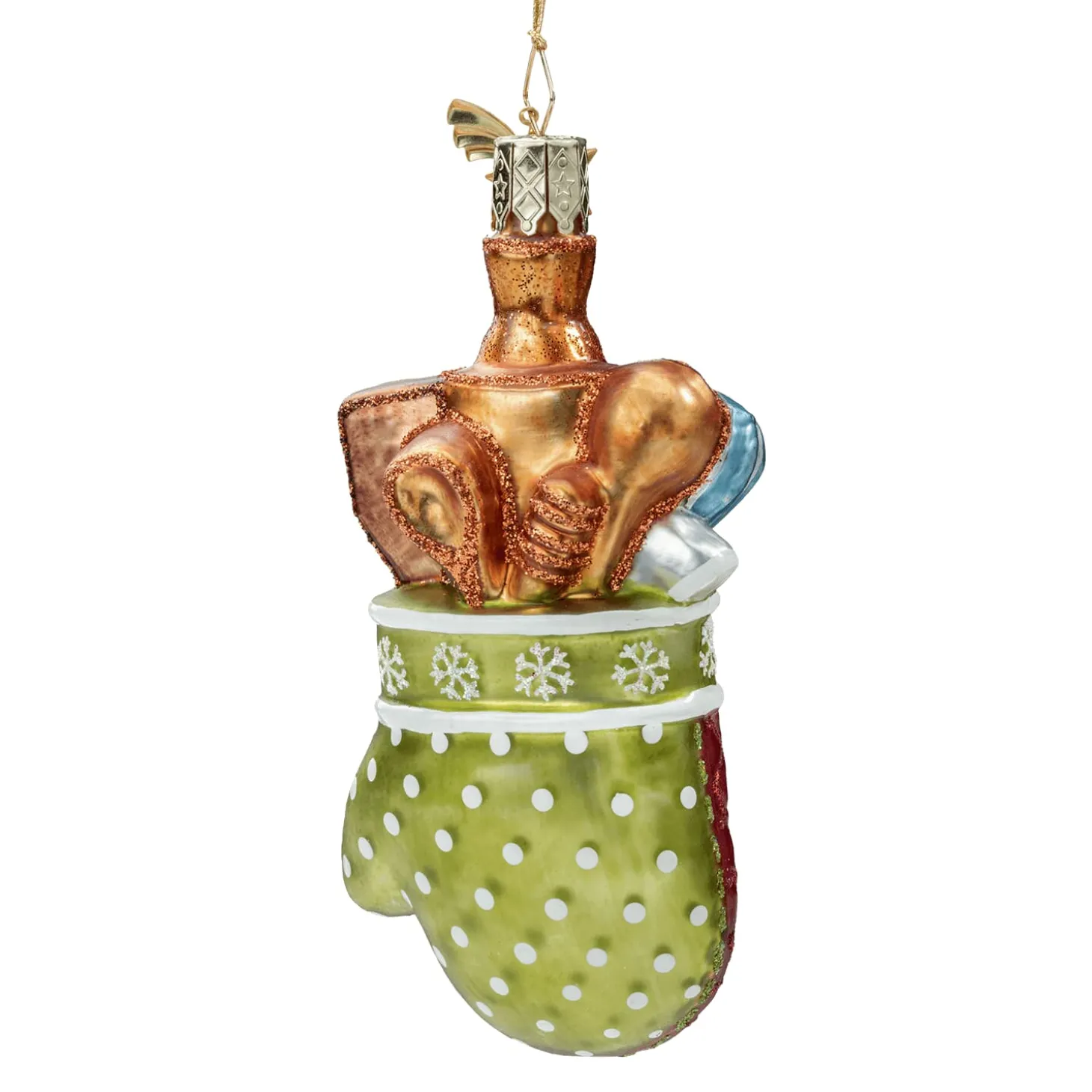 Backhandschuh mit Utensilien