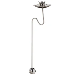 Balancelichthalter filigran, silberfarben