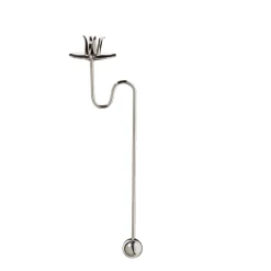 Balancelichthalter, silberfarben