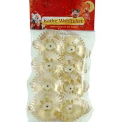 Baumlichthalter mit Clip, Gold, 8 Stück