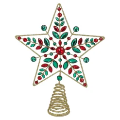 Baumspitze Funkelnder Stern, gold