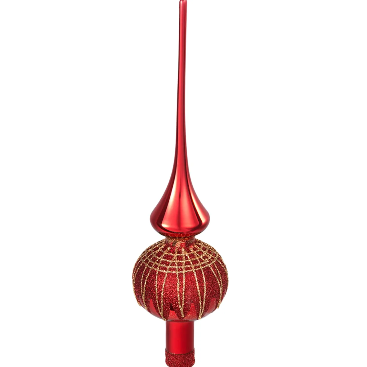 Baumspitze rot mit Glitterdach