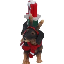 Dackel mit Geschenken, Standfigur