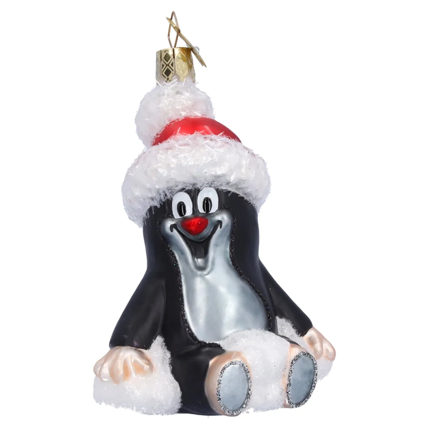 Der kleine Maulwurf "Krtek" als Weihnachtsmann