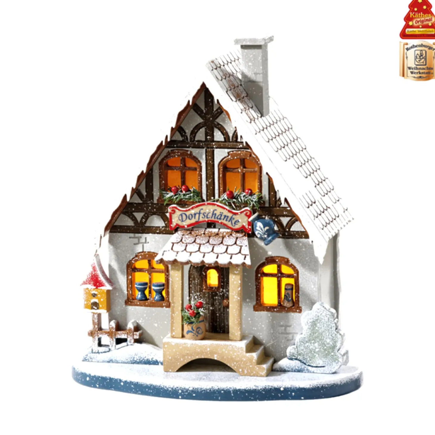 Dorfschänke, beleuchtet