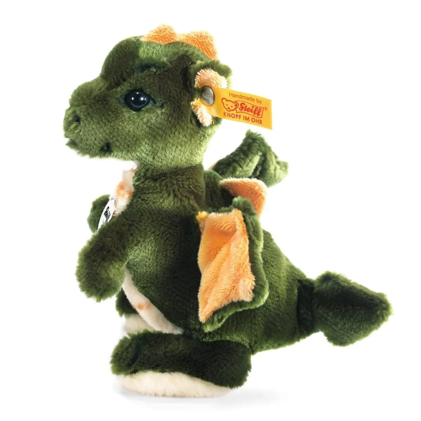 Drache "Raudi", grün (17 cm)