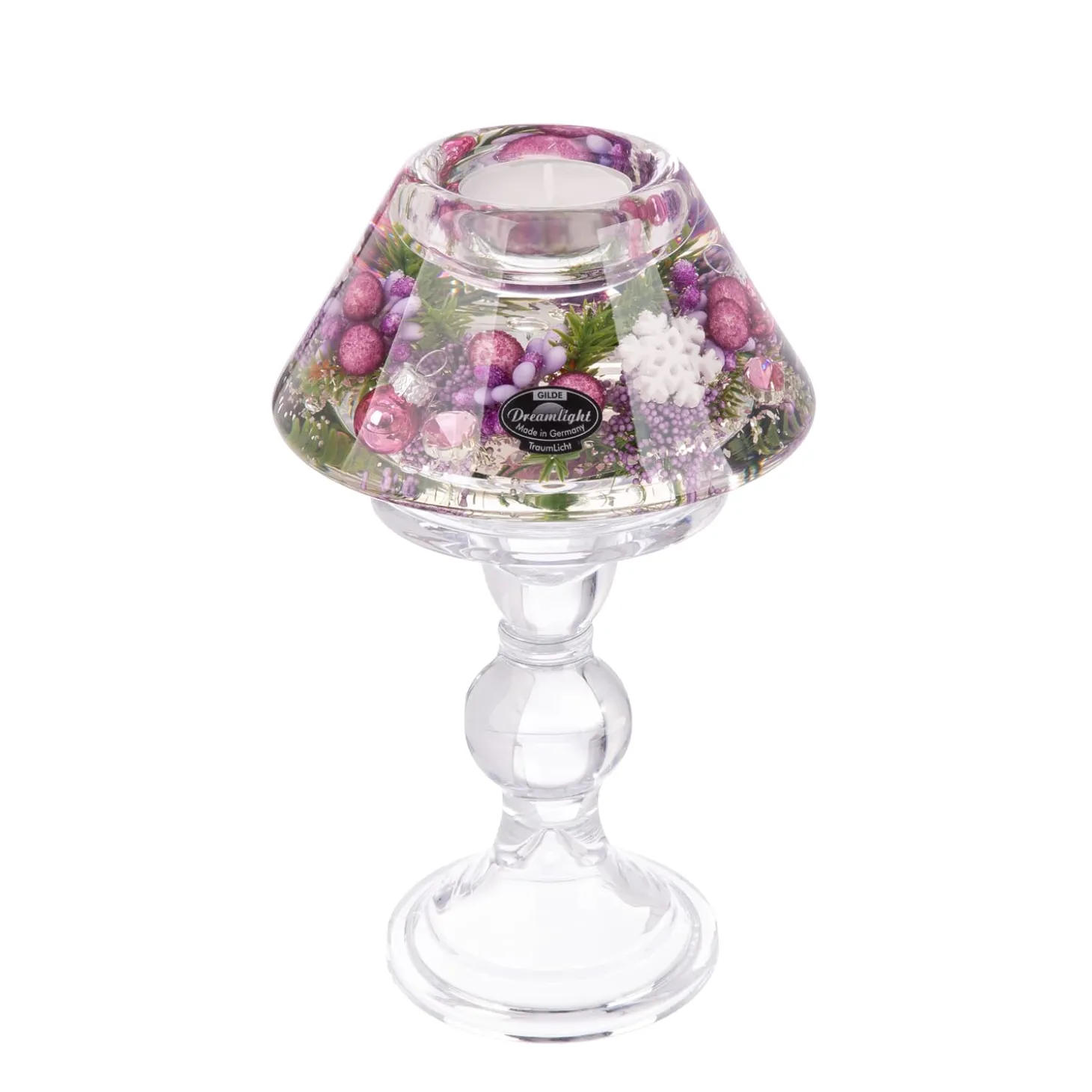 Dreamlight "Purple Snow", Kerzenhalter Lampe Memphis