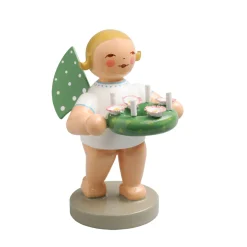 Engel mit Adventskranz