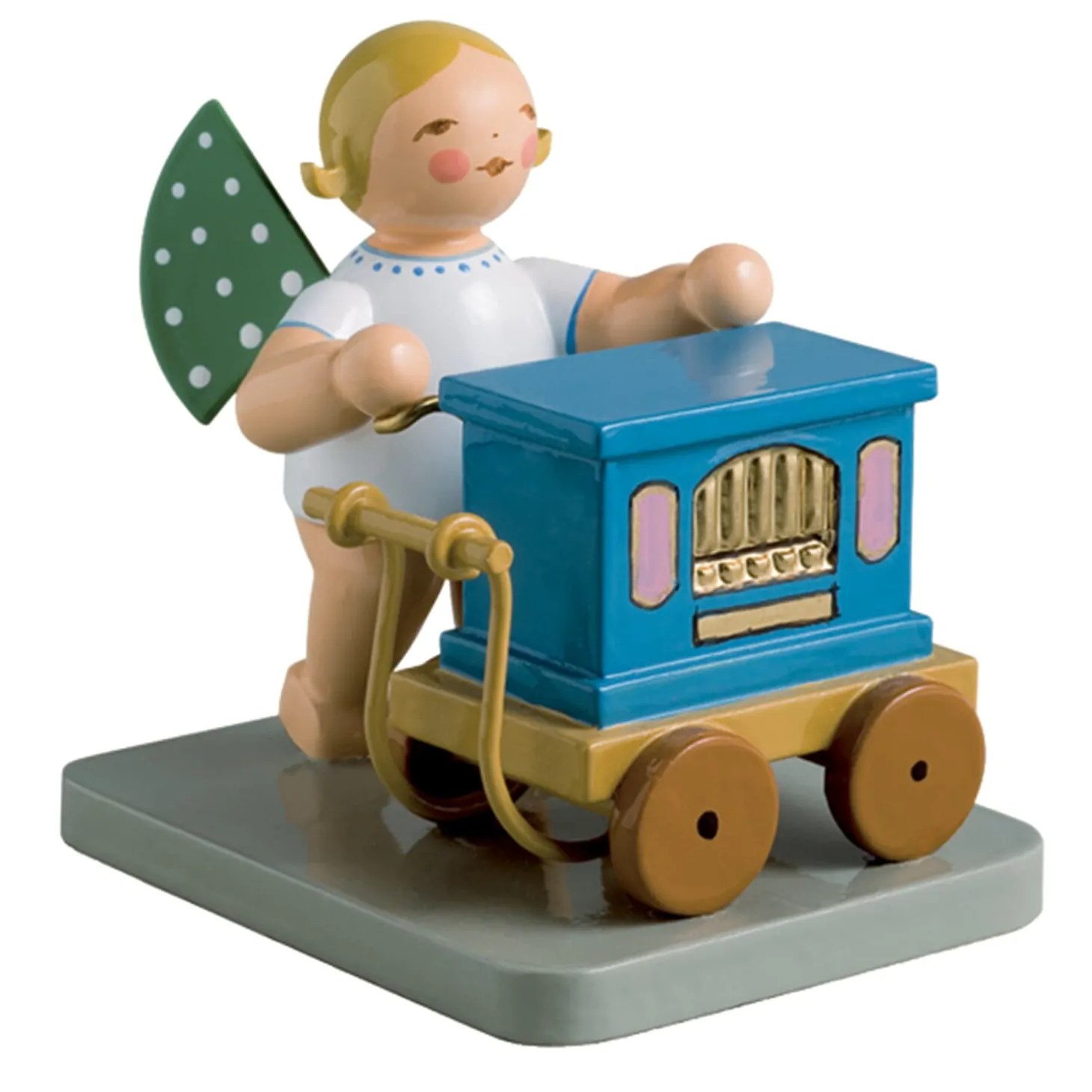 Engel mit Drehorgel, stehend