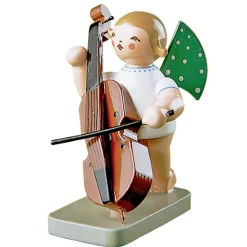 Engel mit Kontrabaß, stehend