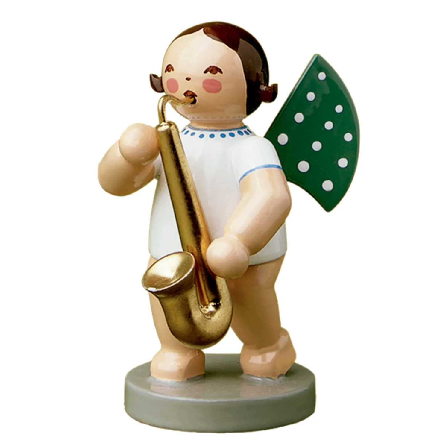 Engel mit Saxophon, stehend