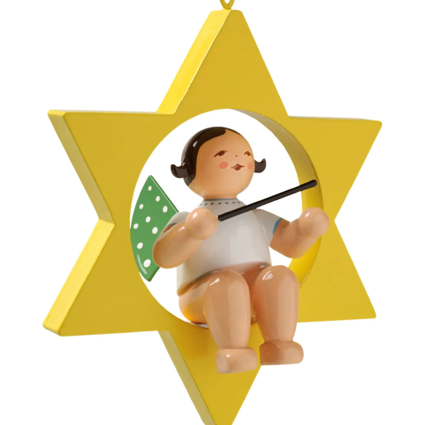 Engel mit Taktstock, im Stern