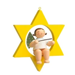 Engel mit Taktstock, im Stern