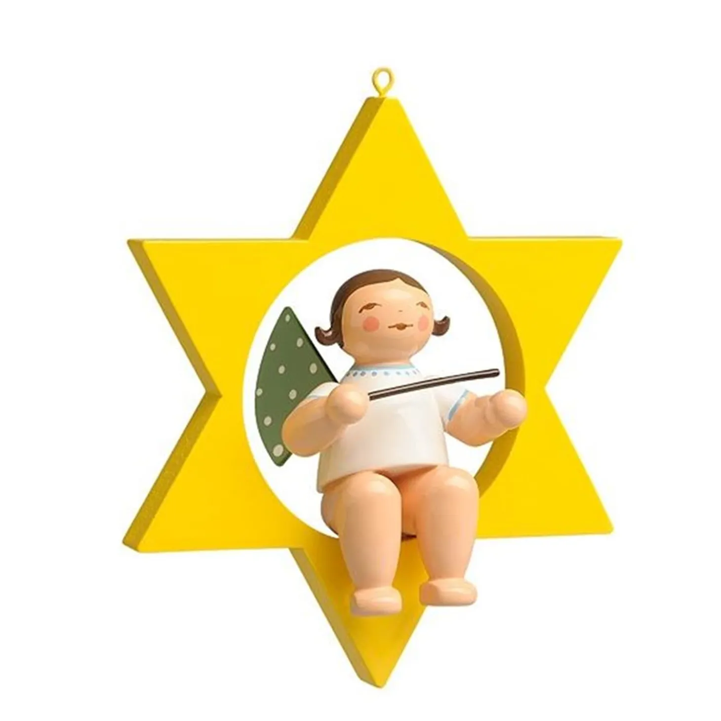 Engel mit Taktstock, im Stern