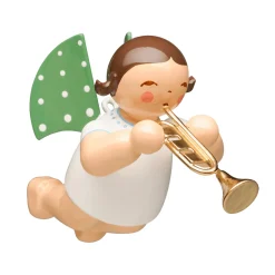 Engel mit Trompete, schwebend