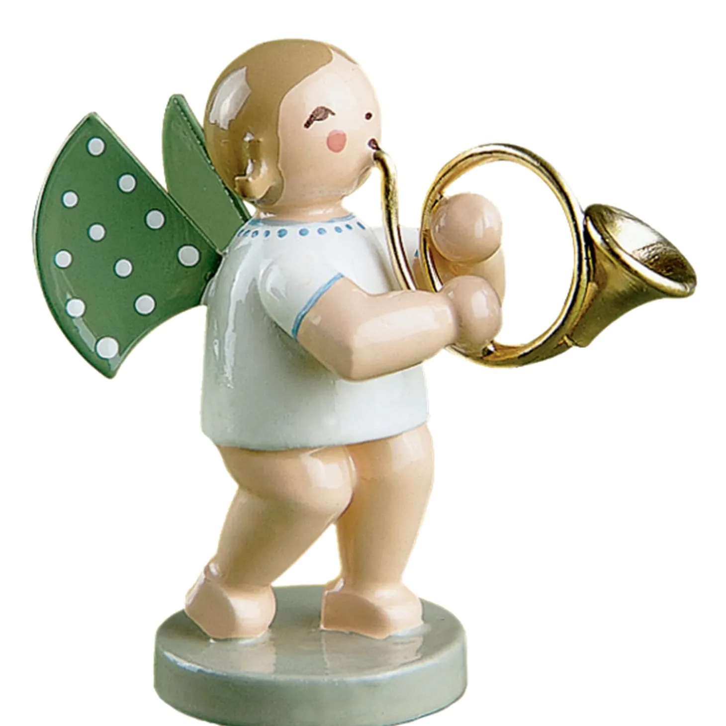 Engel mit Waldhorn, stehend