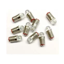 10er Set LED Lämpchen E5,5/ 3,5-4,5V/ 0,04A