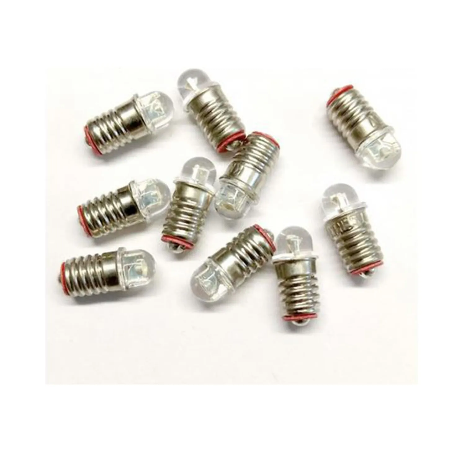 10er Set LED Lämpchen E5,5/ 3,5-4,5V/ 0,04A