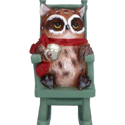 Eule auf Schaukelstuhl, Standfigur