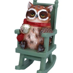 Eule auf Schaukelstuhl, Standfigur