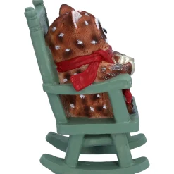 Eule auf Schaukelstuhl, Standfigur