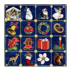 Familienspiel "Nostalgisches Weihnachtsbingo"