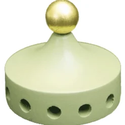 Flügelnabe aus Holz für Pyramiden, lackiert, lindgrün