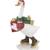 Gans auf Schlittschuhen