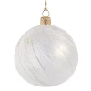 Glaskugel klar, champagner, 8 cm