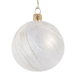 Glaskugel klar, champagner, 8 cm