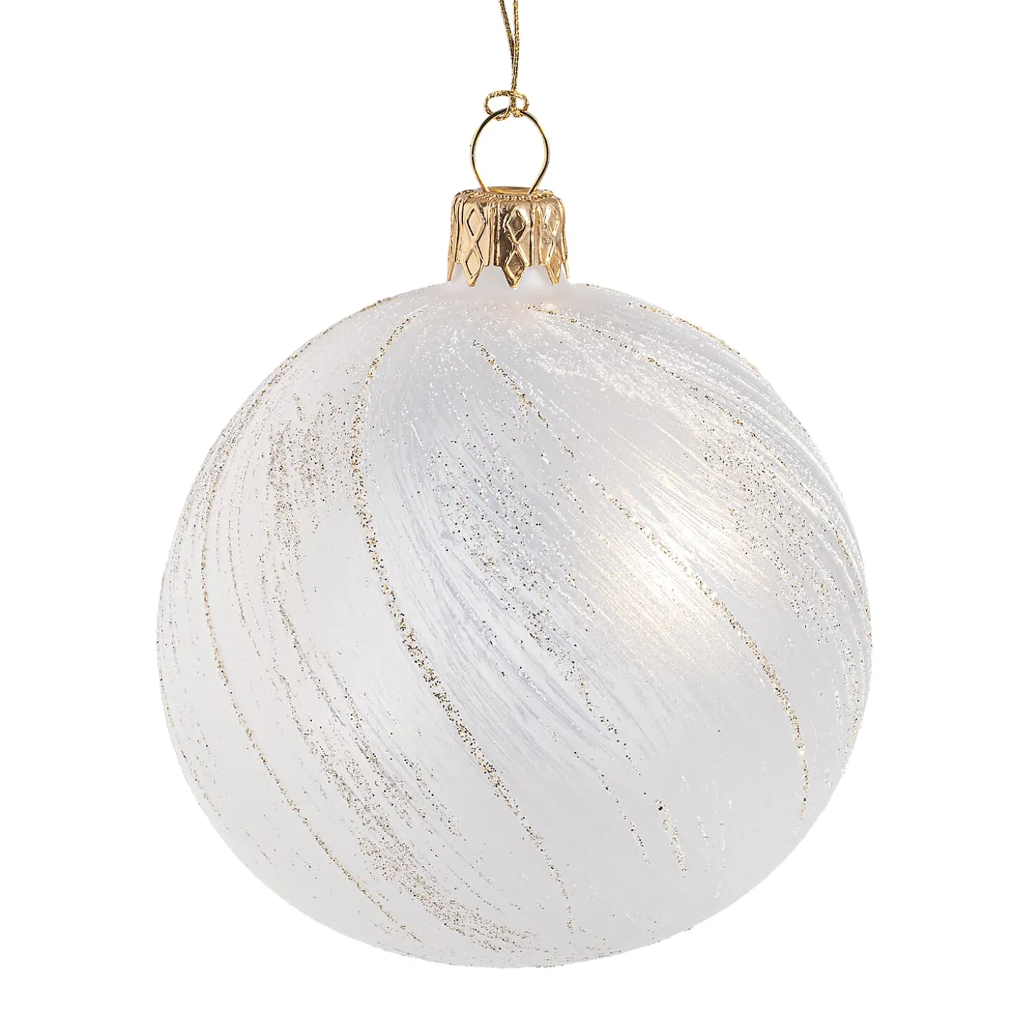 Glaskugel klar, champagner, 8 cm