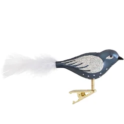 Glasvogel, blau-silberfarben