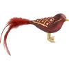 Glasvogel, bordeauxrot-gold