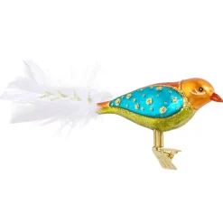 Glasvogel, bunt-goldfarben