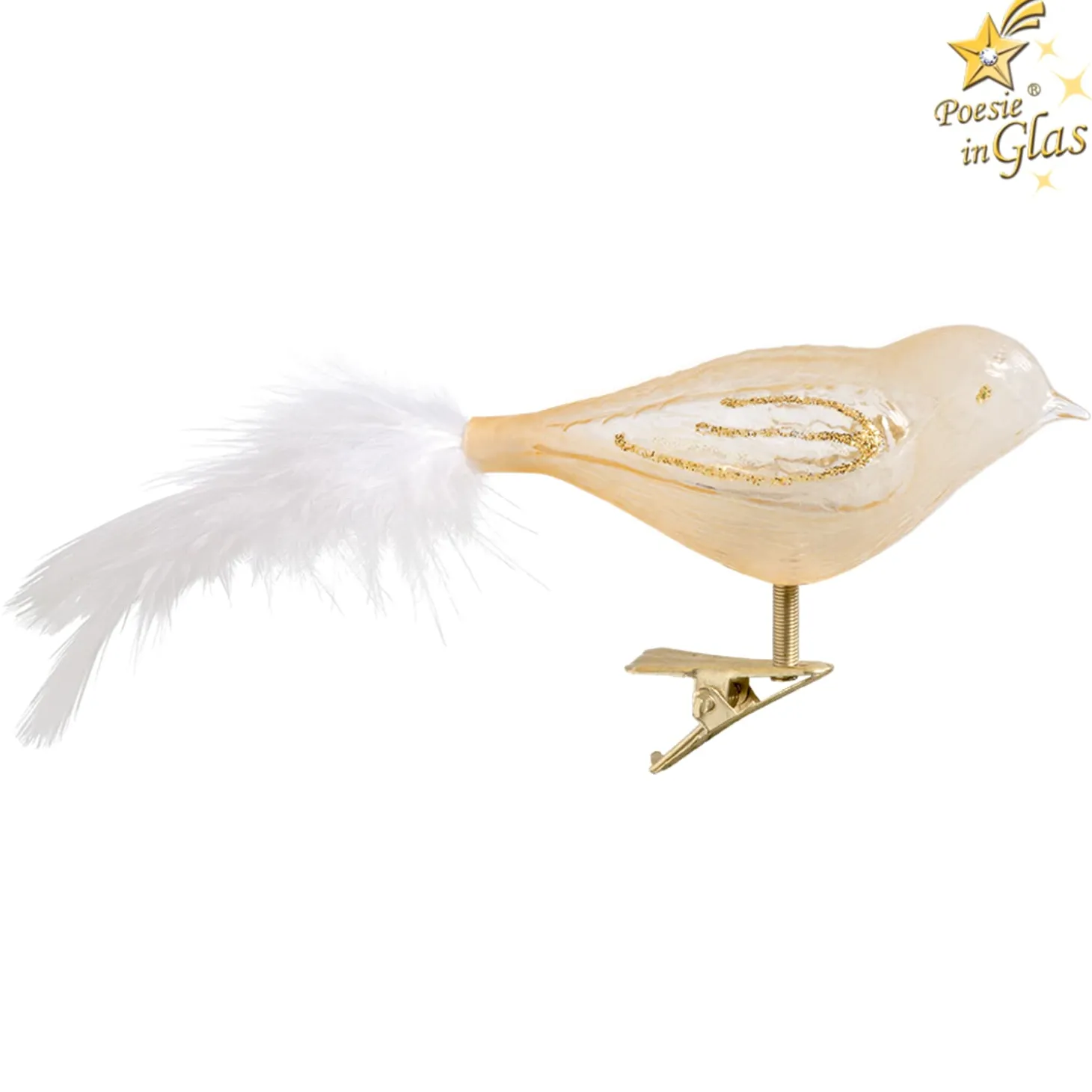Glasvogel, gold-glimmer