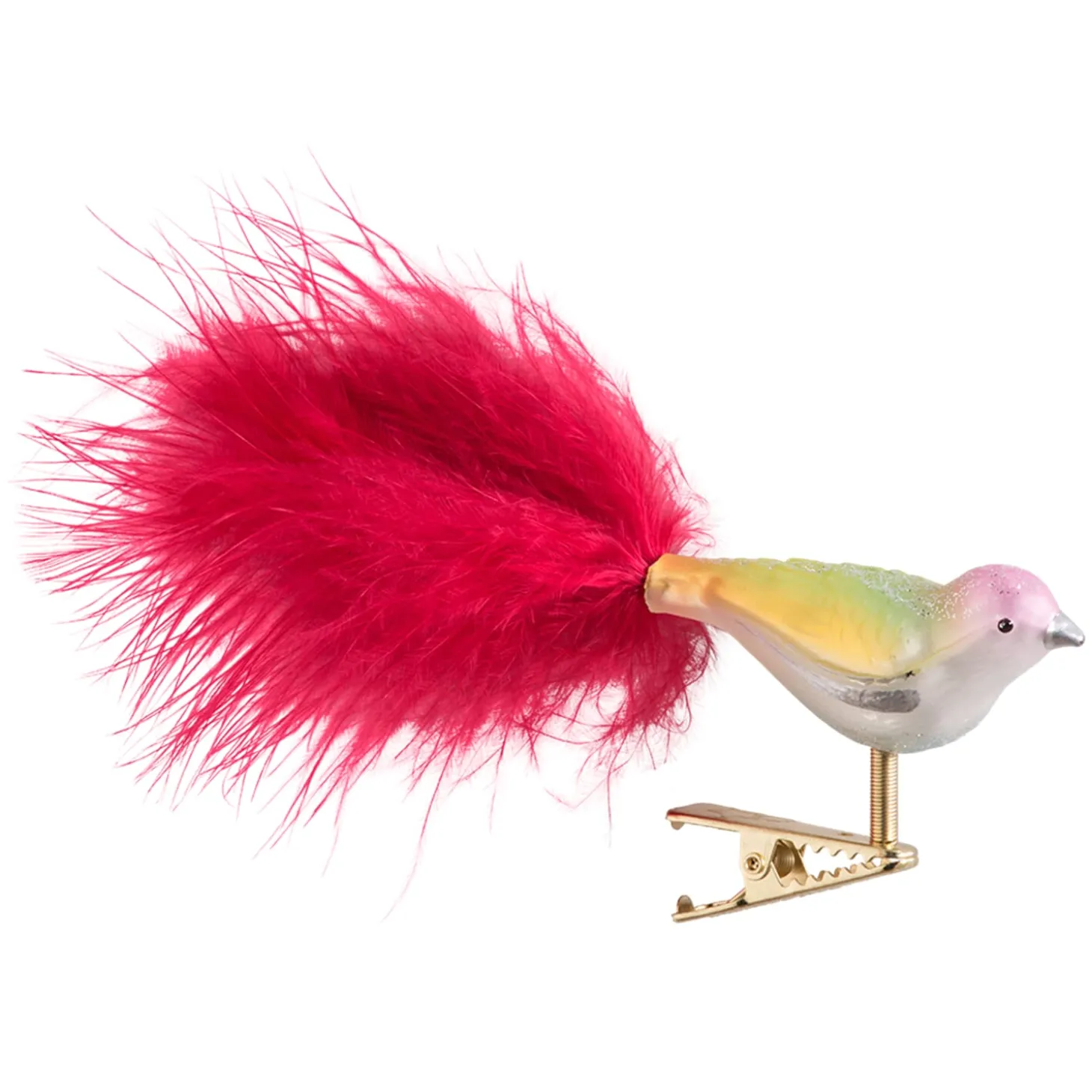 Glasvogel, silber-pastell