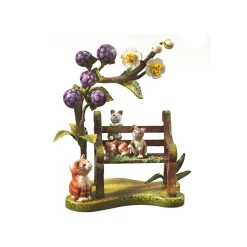 Glückliche Katzenfamilie