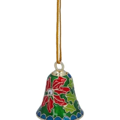 Glocke mit Blüte, Metall-Baumbehang