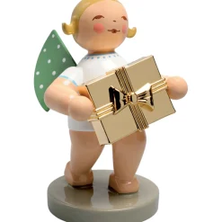 Gratulant, Engel mit Geschenk, Goldedition No7