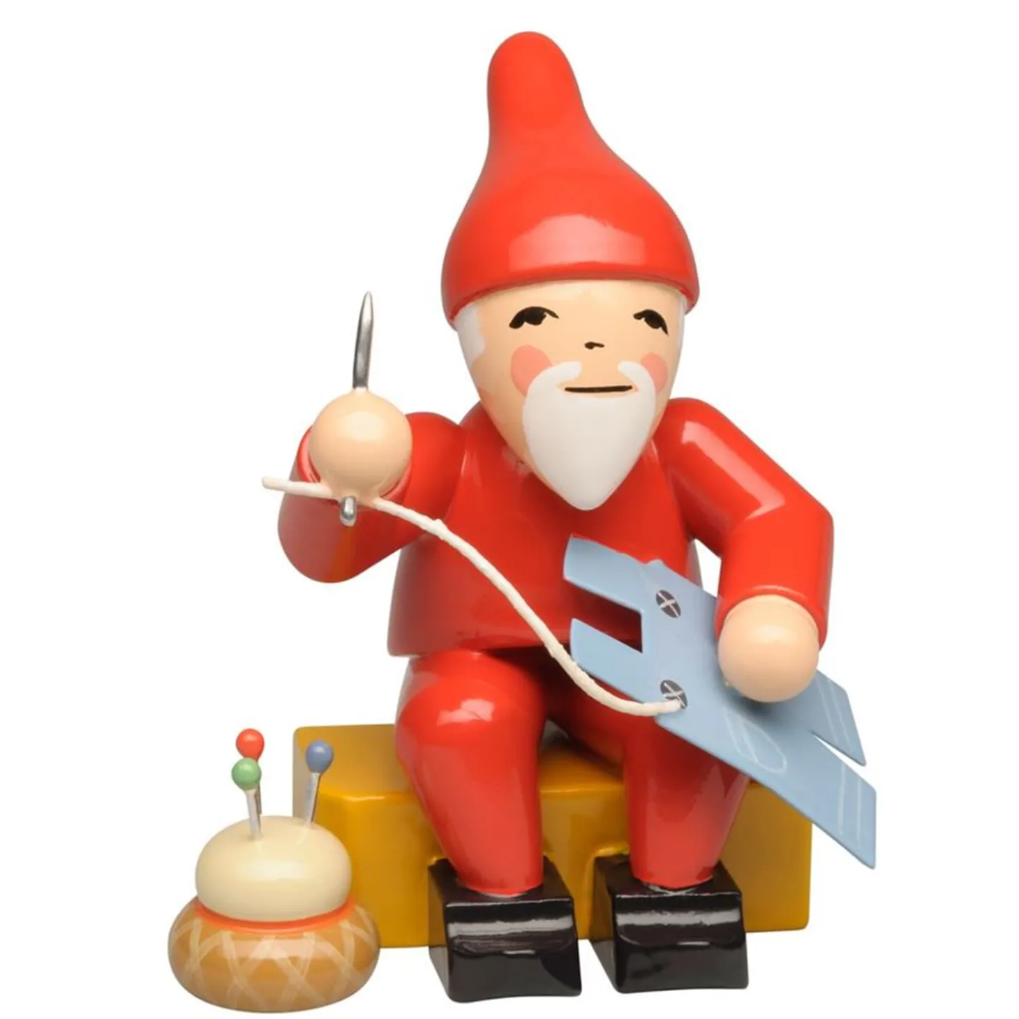 Heinzelmännchen mit Nadel und Faden