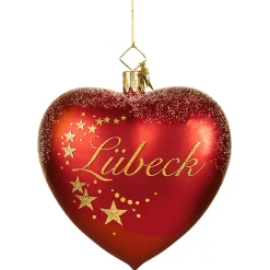 Herz "Grüße vom Weihnachtsmarkt Lübeck"