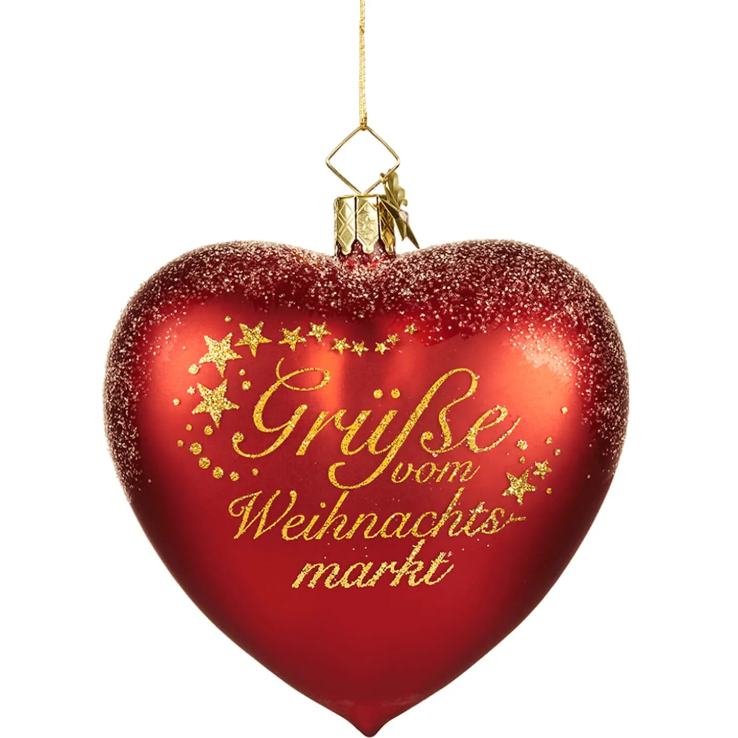 Herz "Grüße vom Weihnachtsmarkt Lübeck"