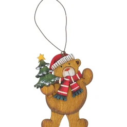 Hängeornament Bärchen mit Baum