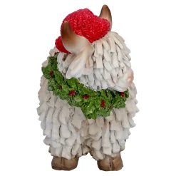 Hochlandrind mit roter Mütze, Standfigur