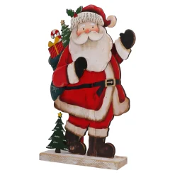 Holzaufsteller "Wandernder Weihnachtsmann"