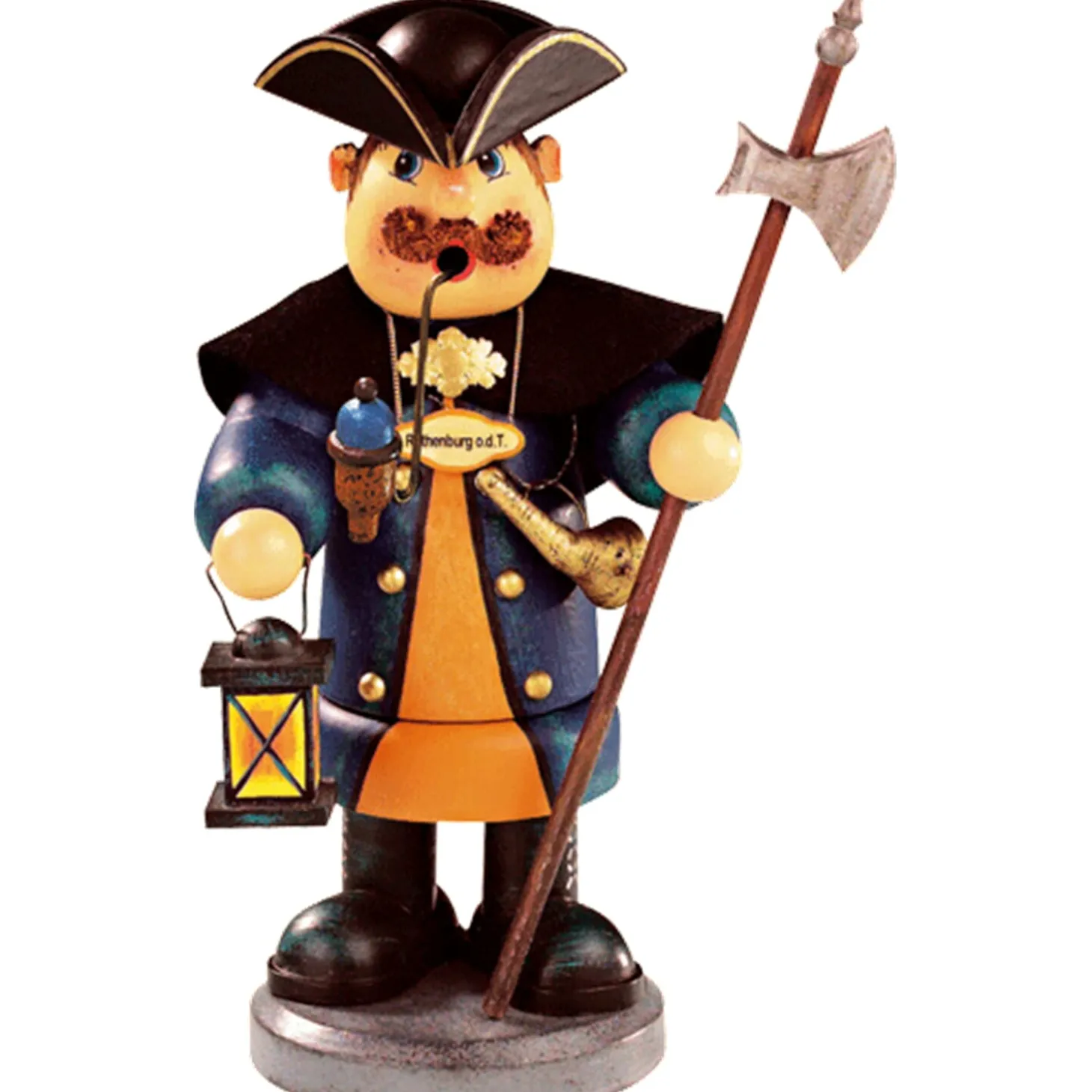 Holzknoddl "Rothenburger Nachtwächter", Räuchermännchen